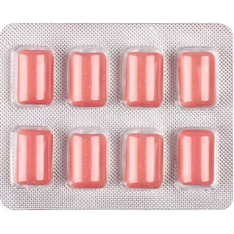 WUG Climax - Chewing-gum fonctionnel à base de maca, de damiana et de ginseng pour stimuler le désir et la vitalité intime. Plaquette thermoformée de 8 unités. WUG GUM