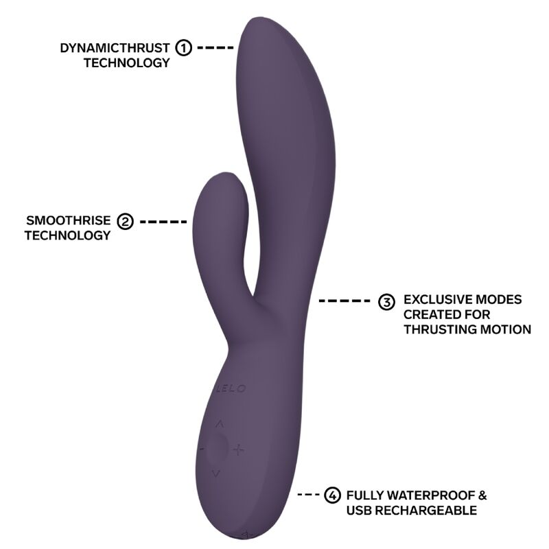 LELO - INA THRUST RABBIT VIBRATEUR À POUSSÉE VIOLET LELO