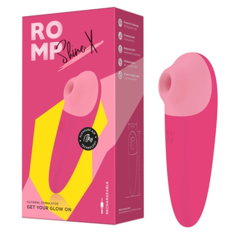 ROMP - SHINE X SUCCION CLITORIALE 10 NIVEAUX ROSE ROMP