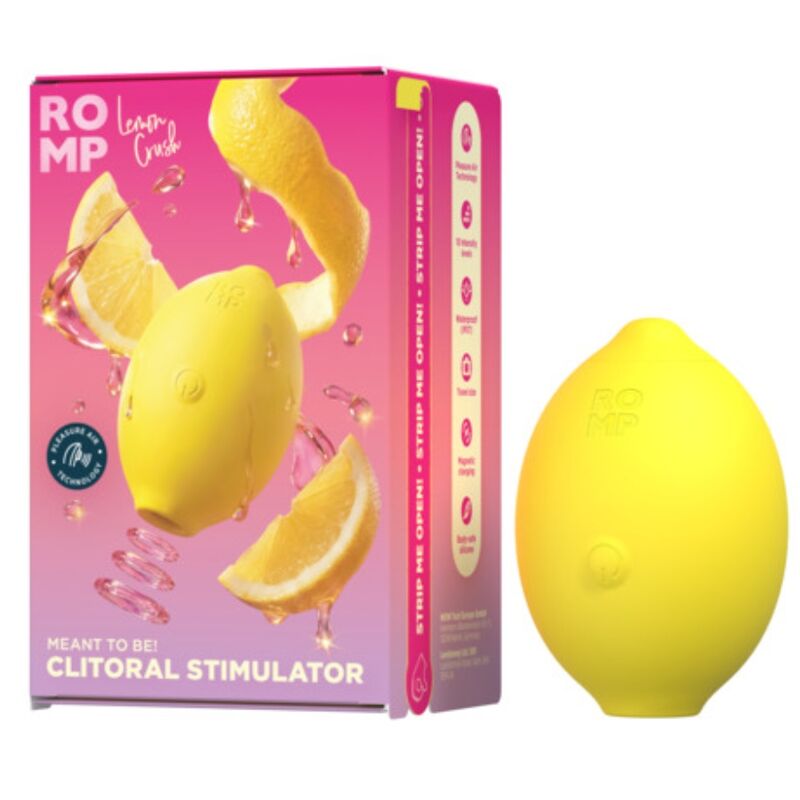 ROMP - LEMON CRUSH PLEASURE AIR STIMULATEUR CLITORIAL JAUNE ROMP