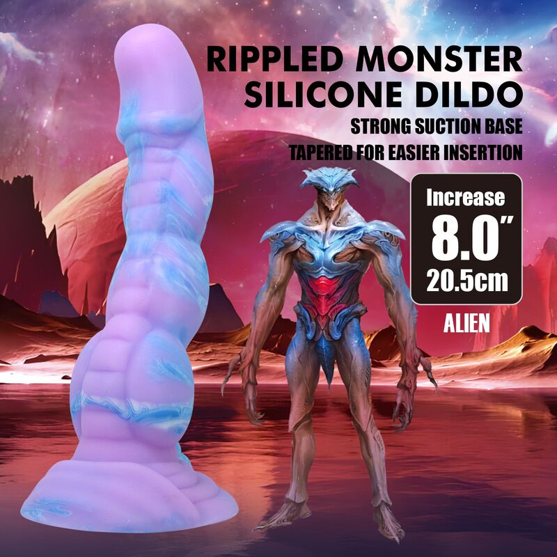 POWER MONSTERS - ALIEN FANTASY GODEMICHET EN SILICONE 20,5 CM Ø 4,8 CM POWER MONSTERS