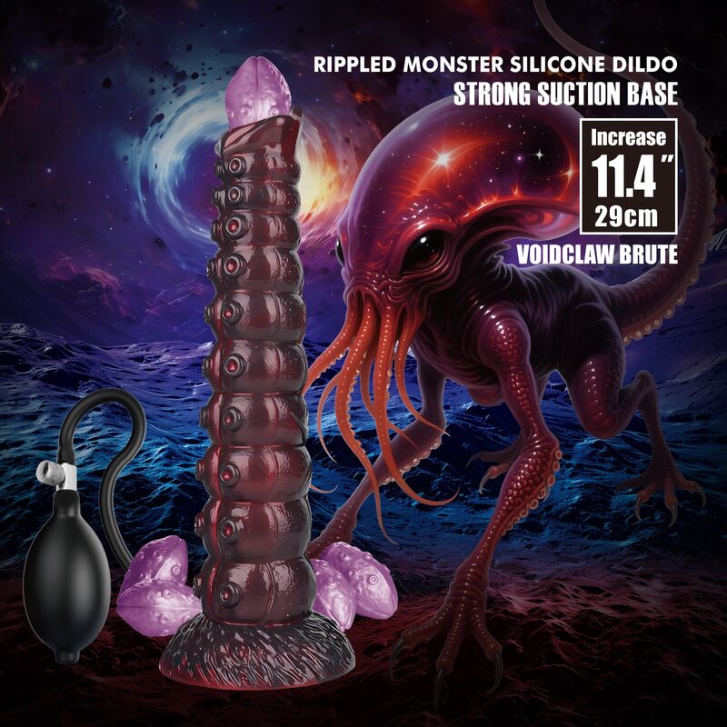 POWER MONSTERS - VOIDCLAW BRUTE GONFLABLE EN SILICONE BICOLOR 29 CM Ø 5,7 CM POWER MONSTERS