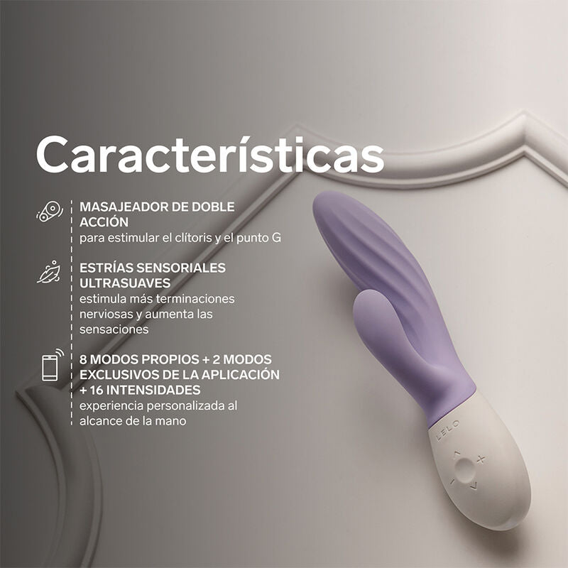 LELO - INA TWIST DOUBLE VIBRATEUR LAPIN POUR LE POINT G ET LE CLITORIS LAVANDE LELO