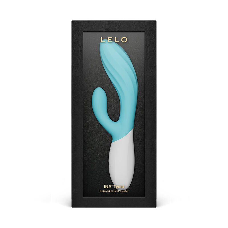 LELO - INA TWIST DOUBLE VIBRATEUR LAPIN POUR LE POINT G ET LE CLITORIS BLEU LELO