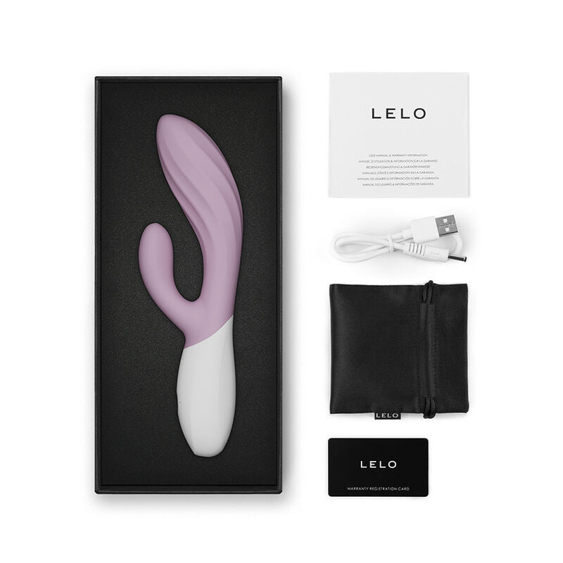 LELO - INA TWIST DOUBLE VIBRATEUR LAPIN POUR LE POINT G ET LE CLITORIS ROSE LELO