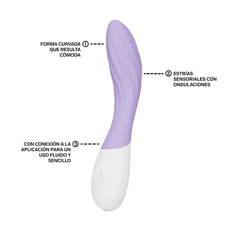 LELO - MONA TWIST VIBRATEUR POINT G RECHARGEABLE CONTRÔLÉ PAR APPLICATION LAVANDE LELO