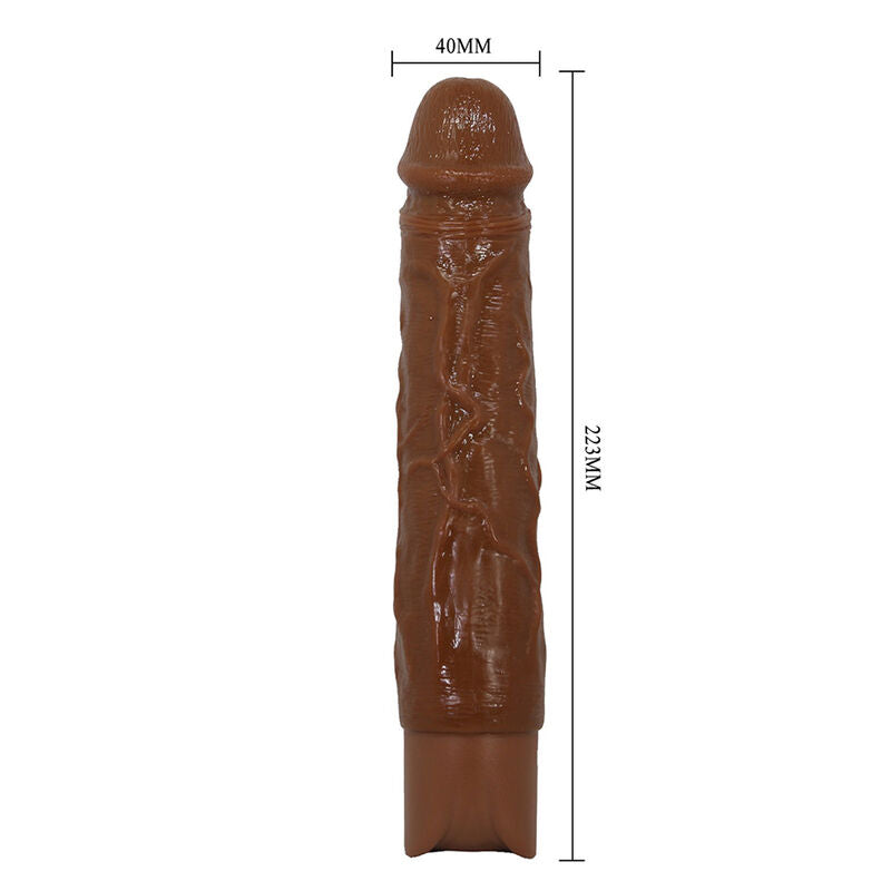 PRETTY LOVE - VIBRATEUR RÉALISTE OWEN 22,5 CM Ø 4,5 CM MARRON HIGH TECH