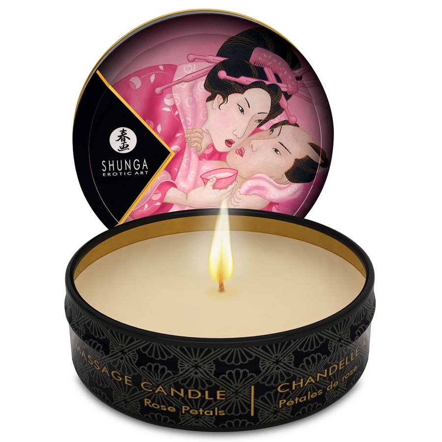 SHUNGA - MINI CARESSE À LA BOUGIE PRÉSENTOIR BOUGIES DE MASSAGE 24 UNITÉS SHUNGA CANDLES