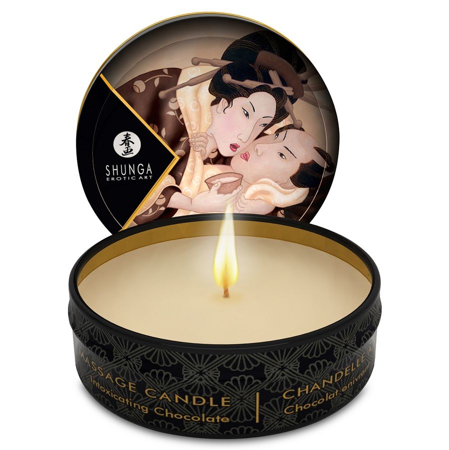 SHUNGA - MINI CARESSE À LA BOUGIE PRÉSENTOIR BOUGIES DE MASSAGE 24 UNITÉS SHUNGA CANDLES