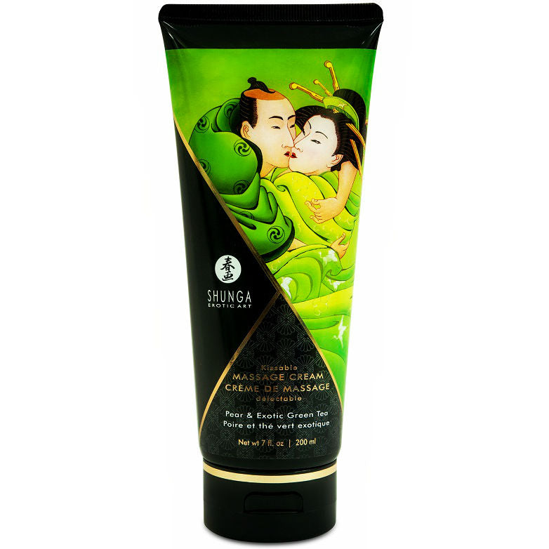 SHUNGA - CRÈME DE MASSAGE POIRE & THÉ VERT 200 ML SHUNGA MASSAGE CREAM