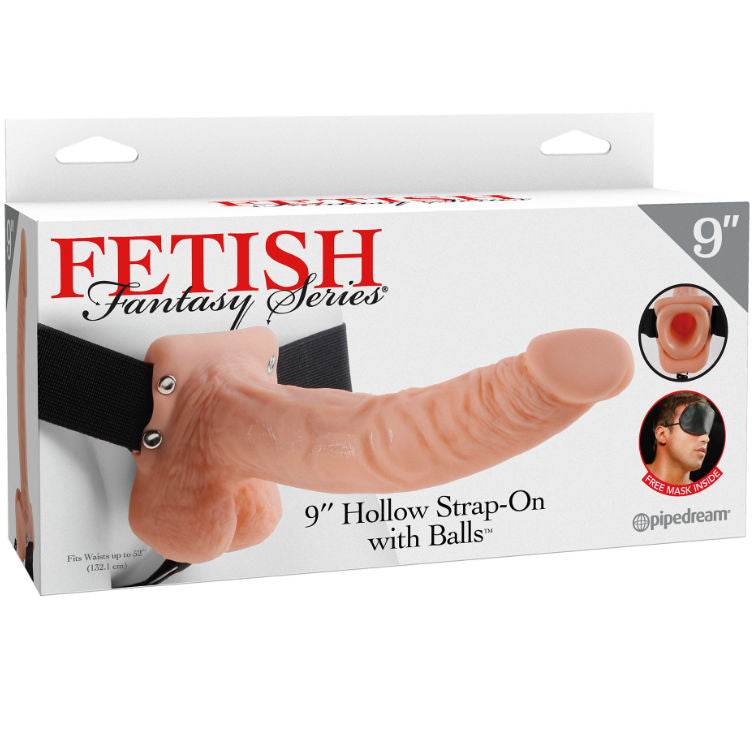 FETISH FANTASY SERIES - SANGLE CREUSE 9 AVEC BOULES 22,9 CM CHAIR FETISH FANTASY SERIES