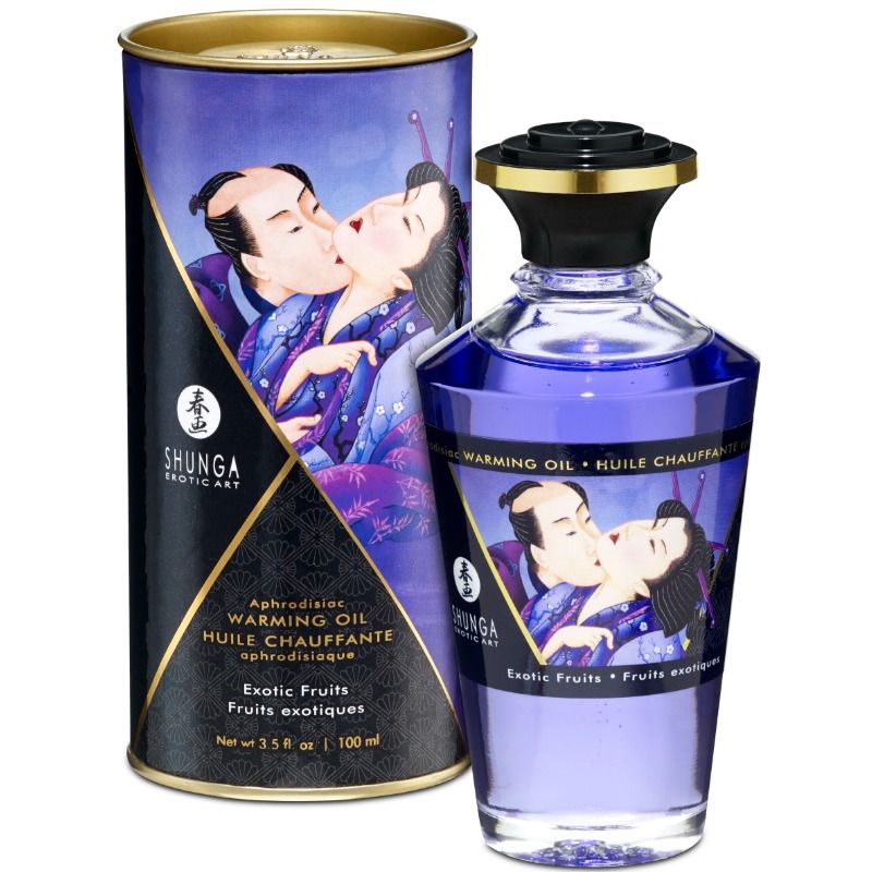 SHUNGA - HUILE DE MASSAGE EFFET THERMIQUE SAVEUR FRUITS EXOTIQUES 100 ML SHUNGA OILS