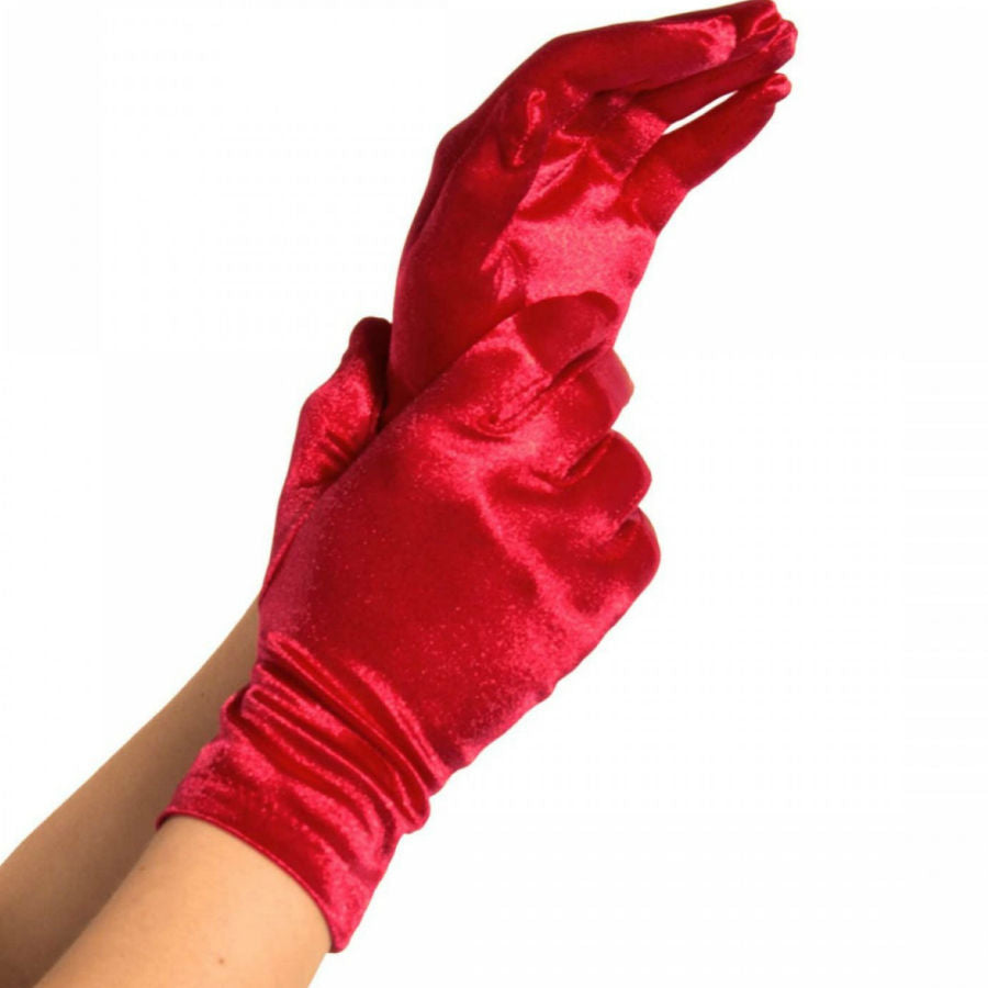 LEG AVENUE - GANTS SATIN ROUGE LEG AVENUE ACCESSORIES