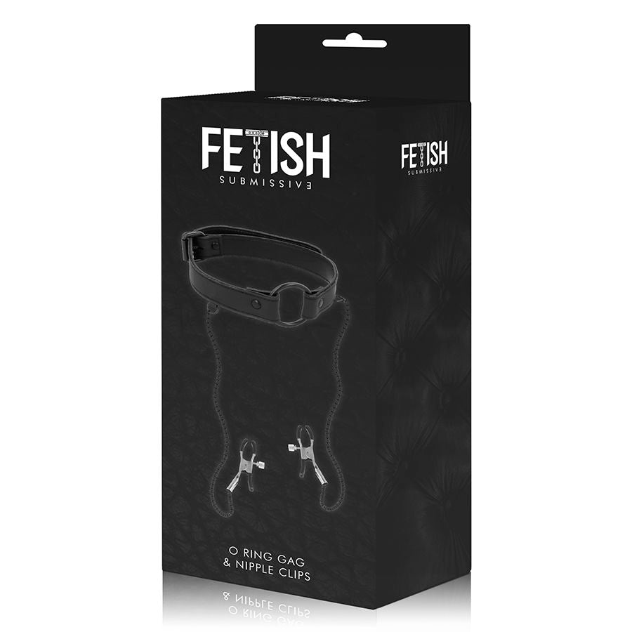 FETISH SUBMISSIVE - ANNEAU BILLON AVEC PINCES TÉLÉMON FETISH SUBMISSIVE BONDAGE