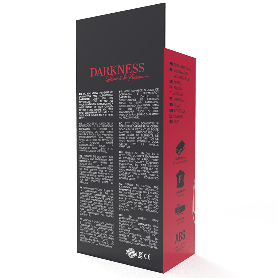 DARKNESS - BÂTON RESPIRANT ROUGE DARKNESS BONDAGE