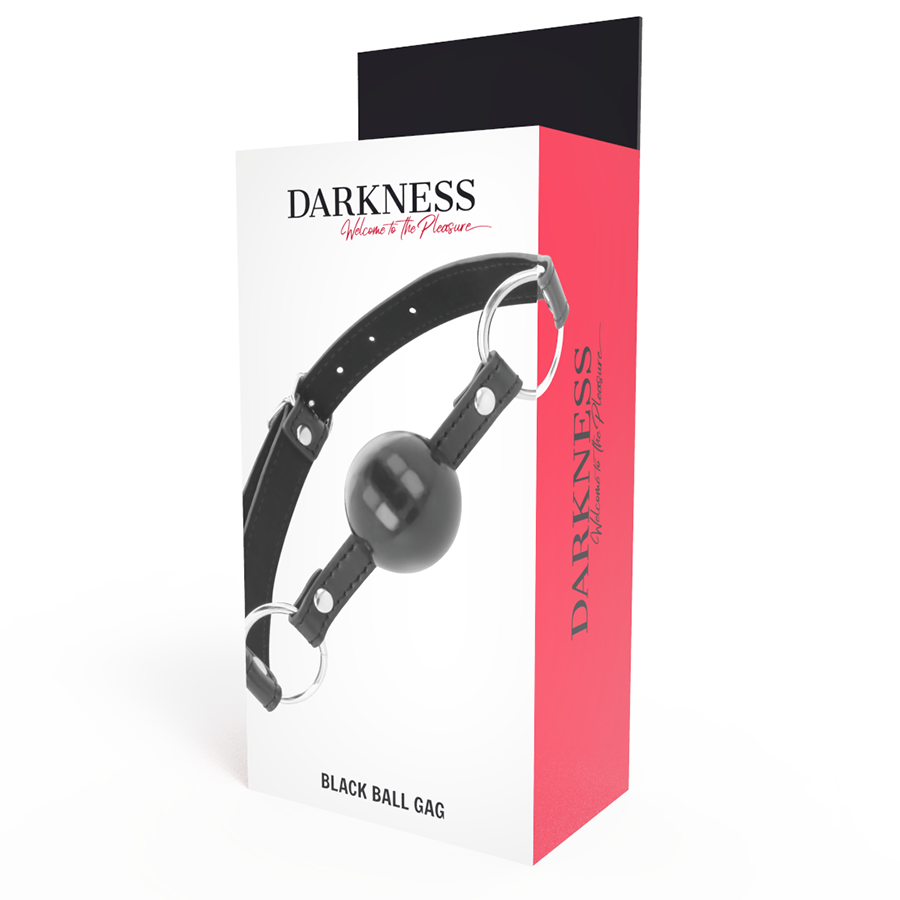 DARKNESS - BÂILLON BOULE NOIRE DARKNESS BONDAGE