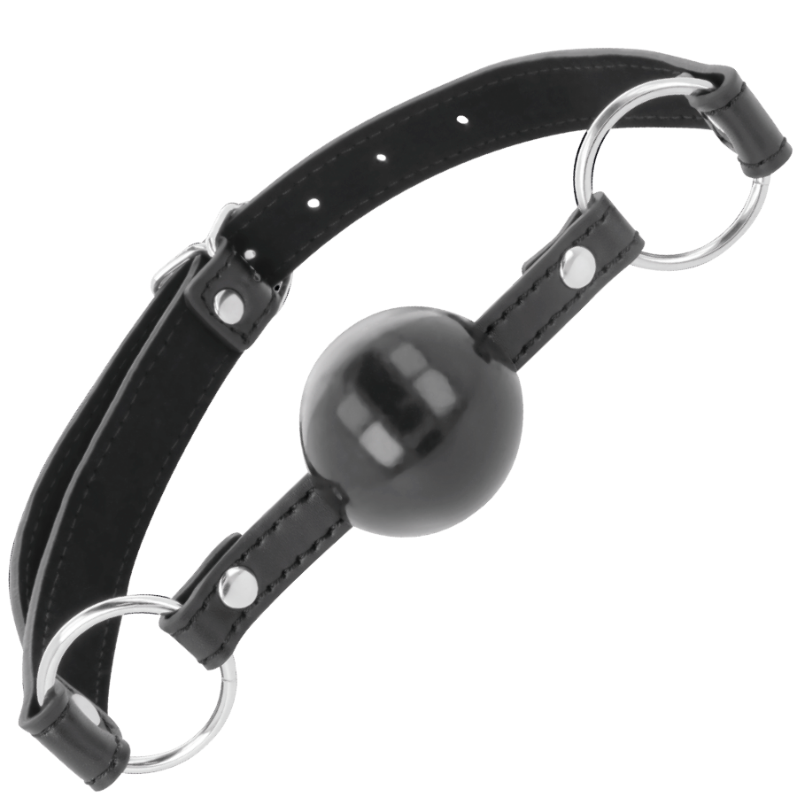DARKNESS - BÂILLON BOULE NOIRE DARKNESS BONDAGE
