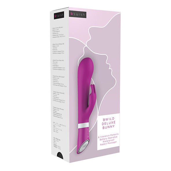B SWISH - BWILD DELUXE BUNNY RABBIT VIBRATEUR FRAMBOISE B SWISH