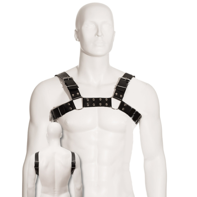 LEATHER BODY - HARNAIS BULL DOG NOIR LEATHER BODY
