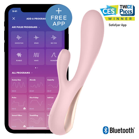 SATISFYER - MONO FLEX ROSE AVEC APPLICATION SATISFYER CONNECT