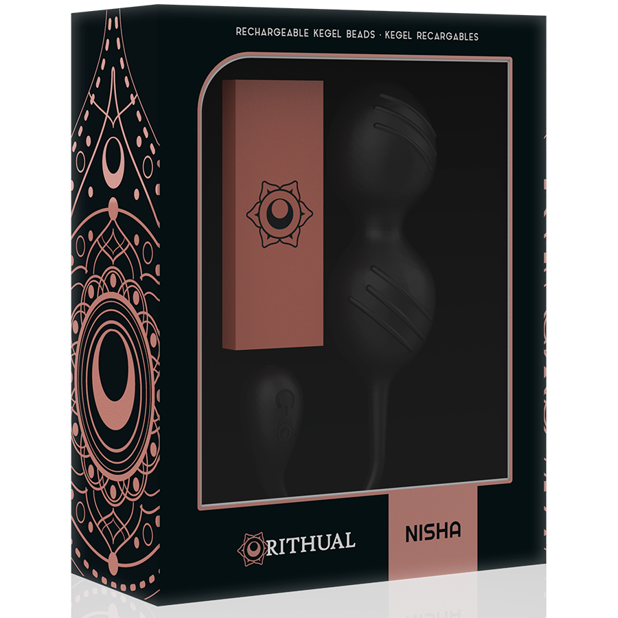 RITHUAL - BALLES DE KEGEL VIBRANTES RECHARGEABLES NISHA NOIRES RITHUAL