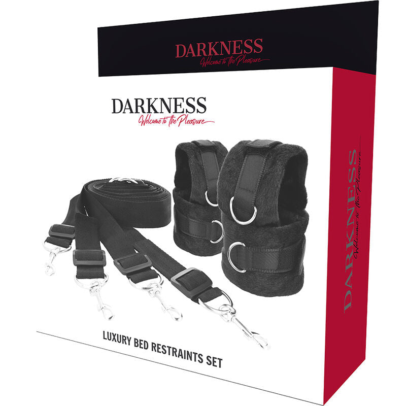 DARKNESS - ENSEMBLE DATTAQUES DE LIT DARKNESS BONDAGE