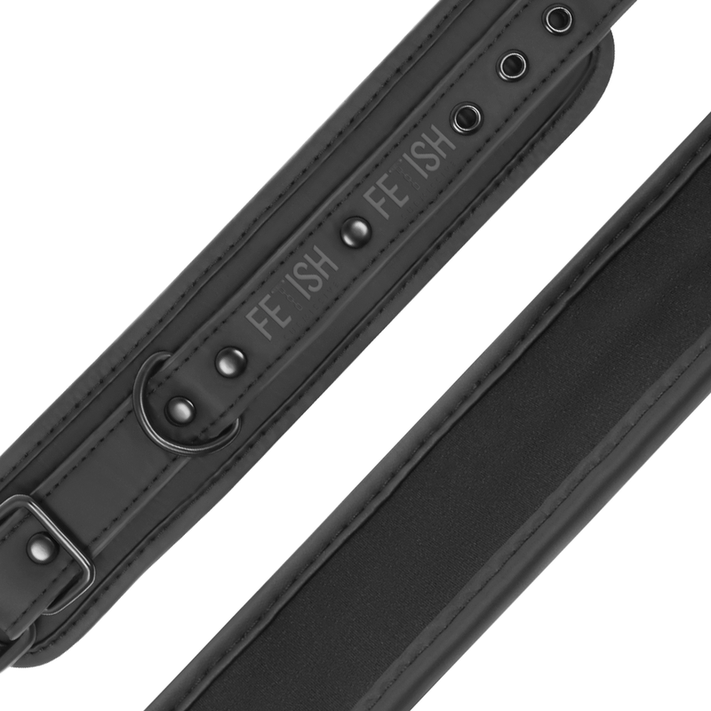 FETISH SUBMISSIVE - CHEVILLES EN CUIR VÉGÉTALIEN AVEC DOUBLURE EN NOPRÈNE FETISH SUBMISSIVE BONDAGE