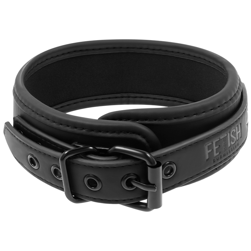 FETISH SUBMISSIVE - COLLIER CHAÎNE DOUBLURE EN NOPRÈNE FETISH SUBMISSIVE BONDAGE