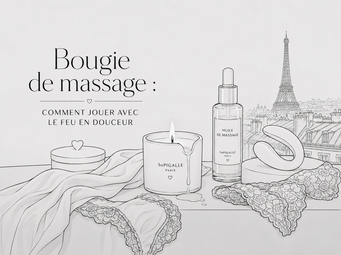 Bougie de massage : utilisation douce et sécurisée, illustration SoPigalle