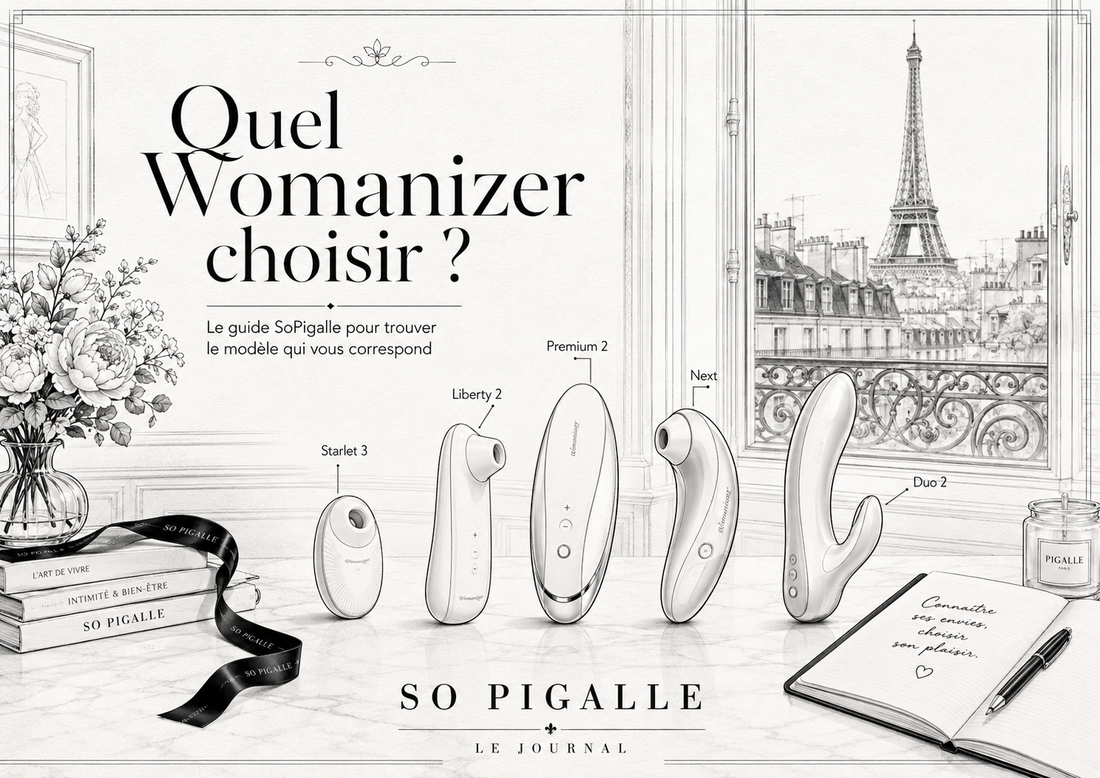 Guide SoPigalle pour choisir son Womanizer : Starlet 3, Liberty 2, Premium 2, Next et Duo 2