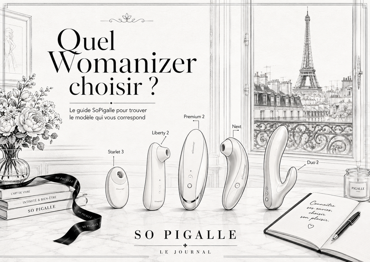 Guide SoPigalle pour choisir son Womanizer : Starlet 3, Liberty 2, Premium 2, Next et Duo 2