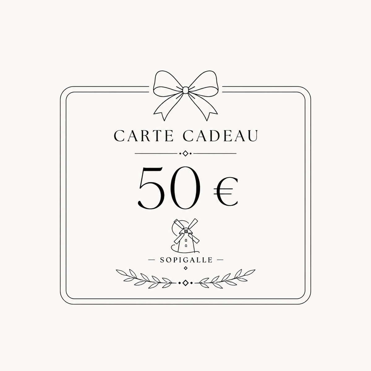 Carte cadeau SoPigalle de 50 euros