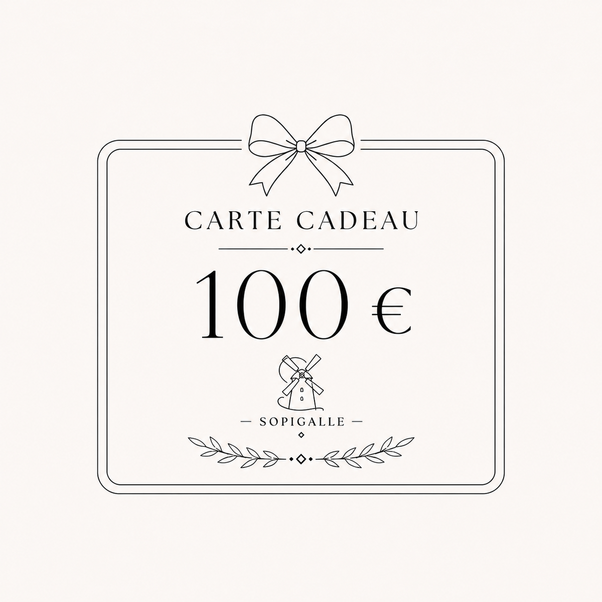 Carte cadeau SoPigalle de 100 euros