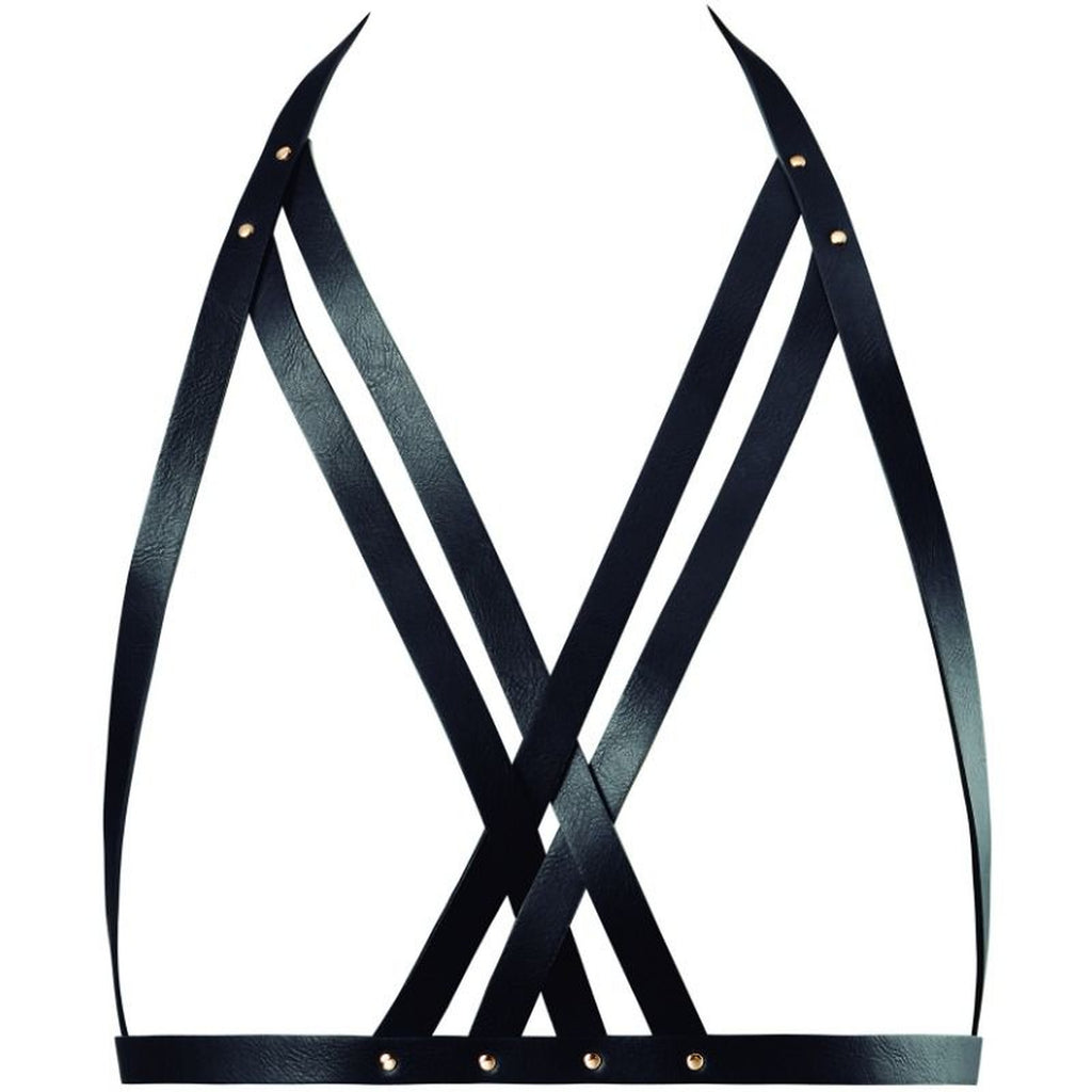 BIJOUX INDISCRETS MAZE - SOUTIEN-GORGE LICOL HARNAIS NOIR BIJOUX MAZE