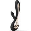 Vibromasseur rabbit LELO Soraya 2 noir à deux moteurs indépendants