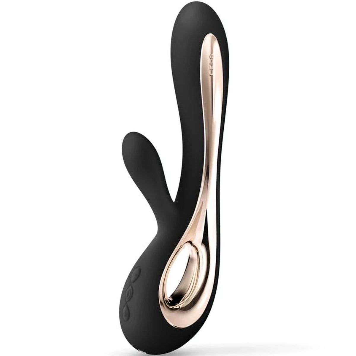 Vibromasseur rabbit LELO Soraya 2 noir à deux moteurs indépendants