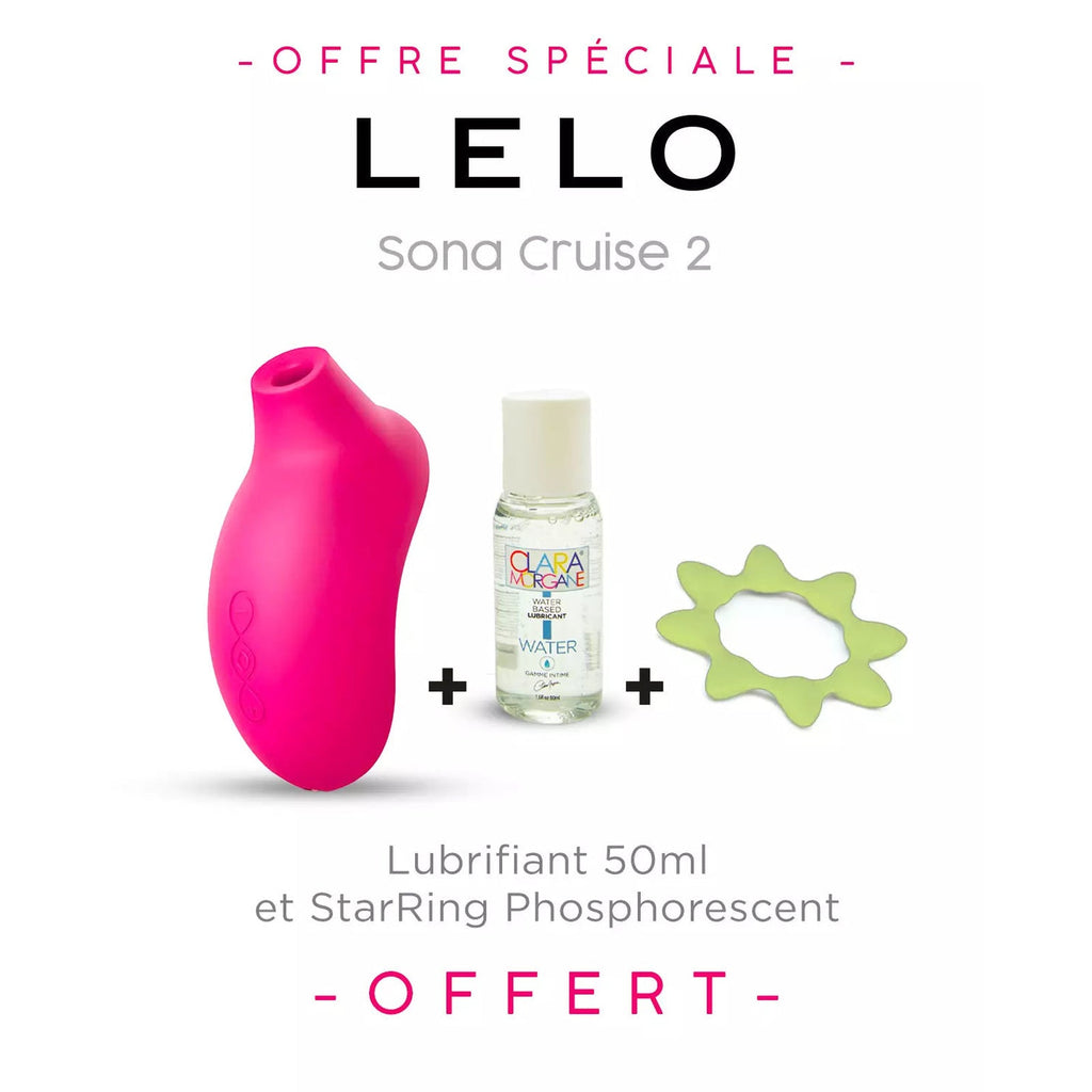 Stimulateur clitoridien sonique LELO SONA 2 Cruise cerise en silicone