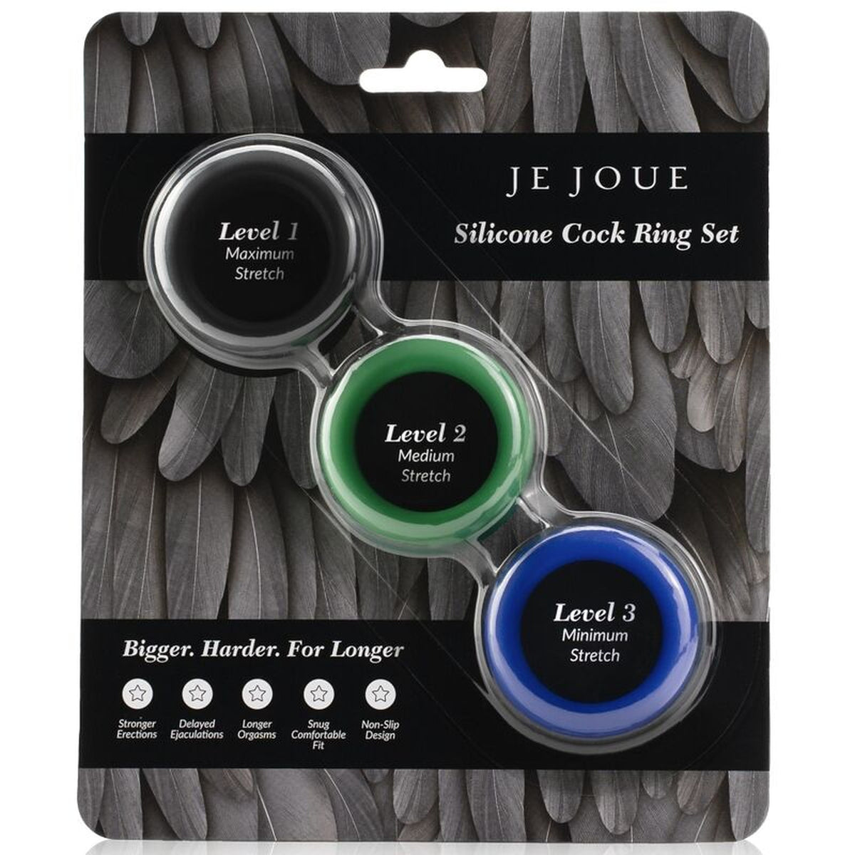 Je Joue Coffret de 3 anneaux péniens en silicone - photo produit 2