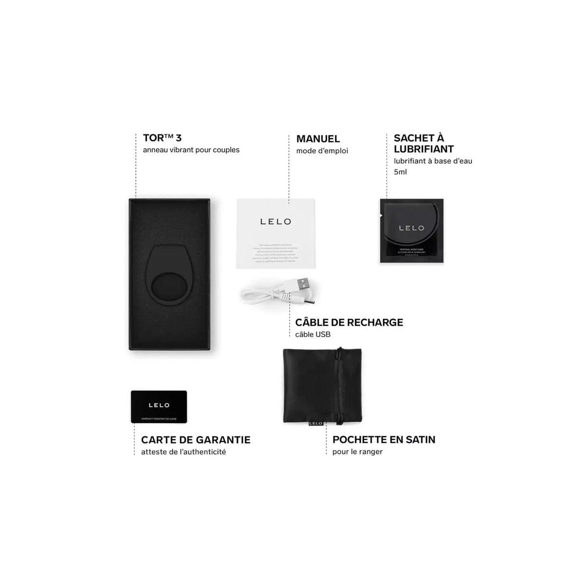 LELO TOR 3 noir – photo produit 4