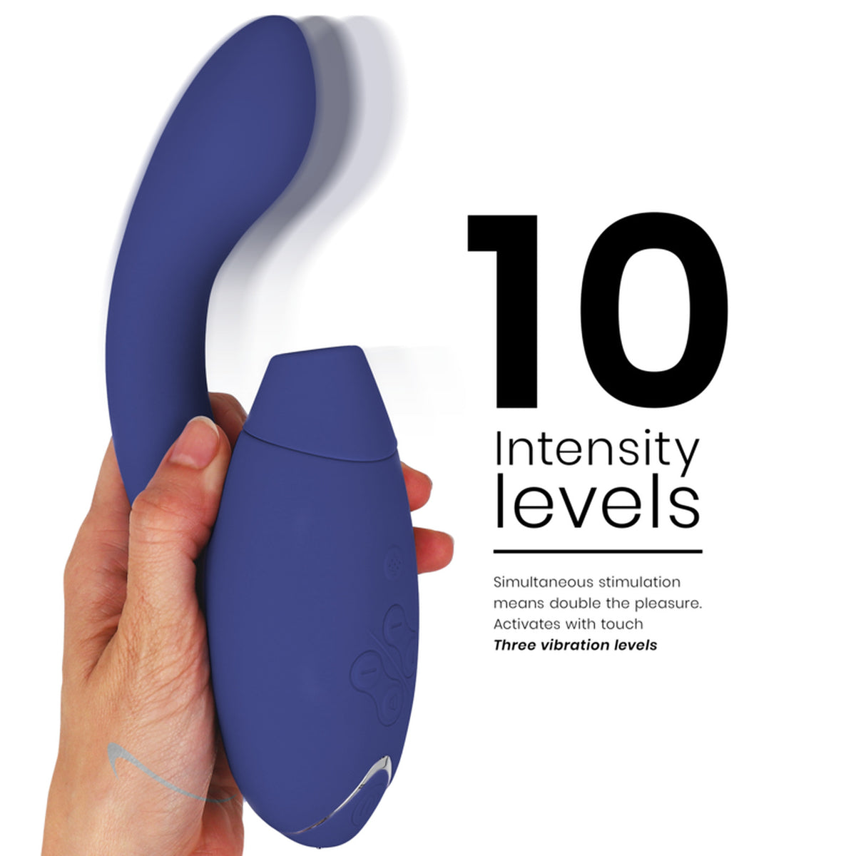 Womanizer Duo 2 bleu - Double stimulateur Pleasure Air - photo produit 4