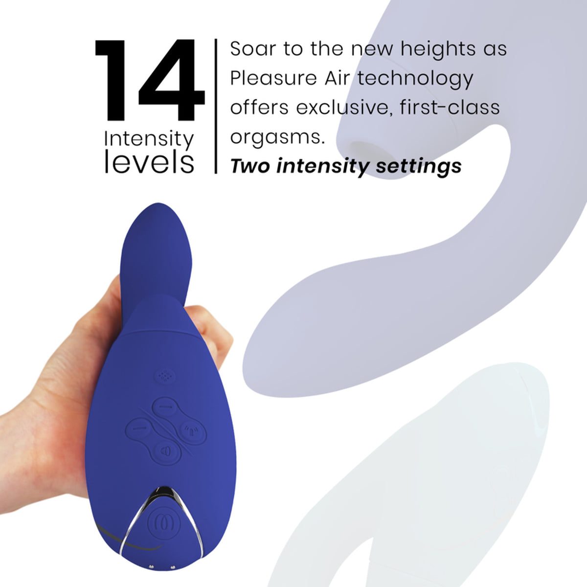 Womanizer Duo 2 bleu - Double stimulateur Pleasure Air - photo produit 5