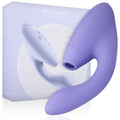 Double stimulateur Womanizer Duo 2 lilas, ouverture Pleasure Air et tige vibrante