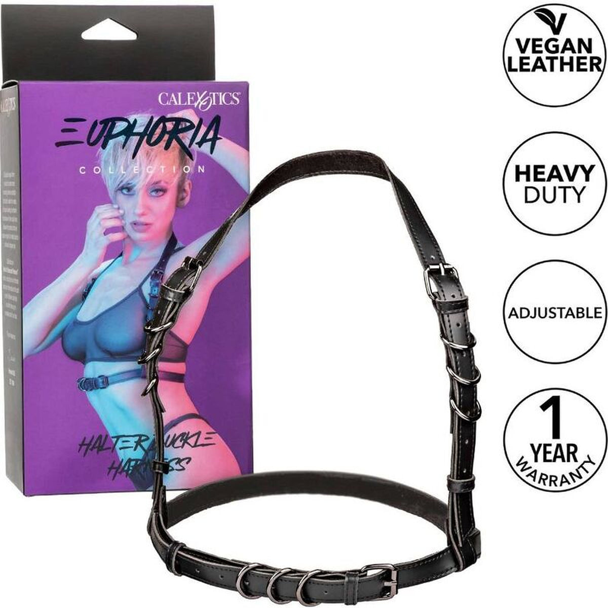 CALEXOTICS - EUPHORIA HARNAIS BOUCLE LICOL NOIR CALEXOTICS