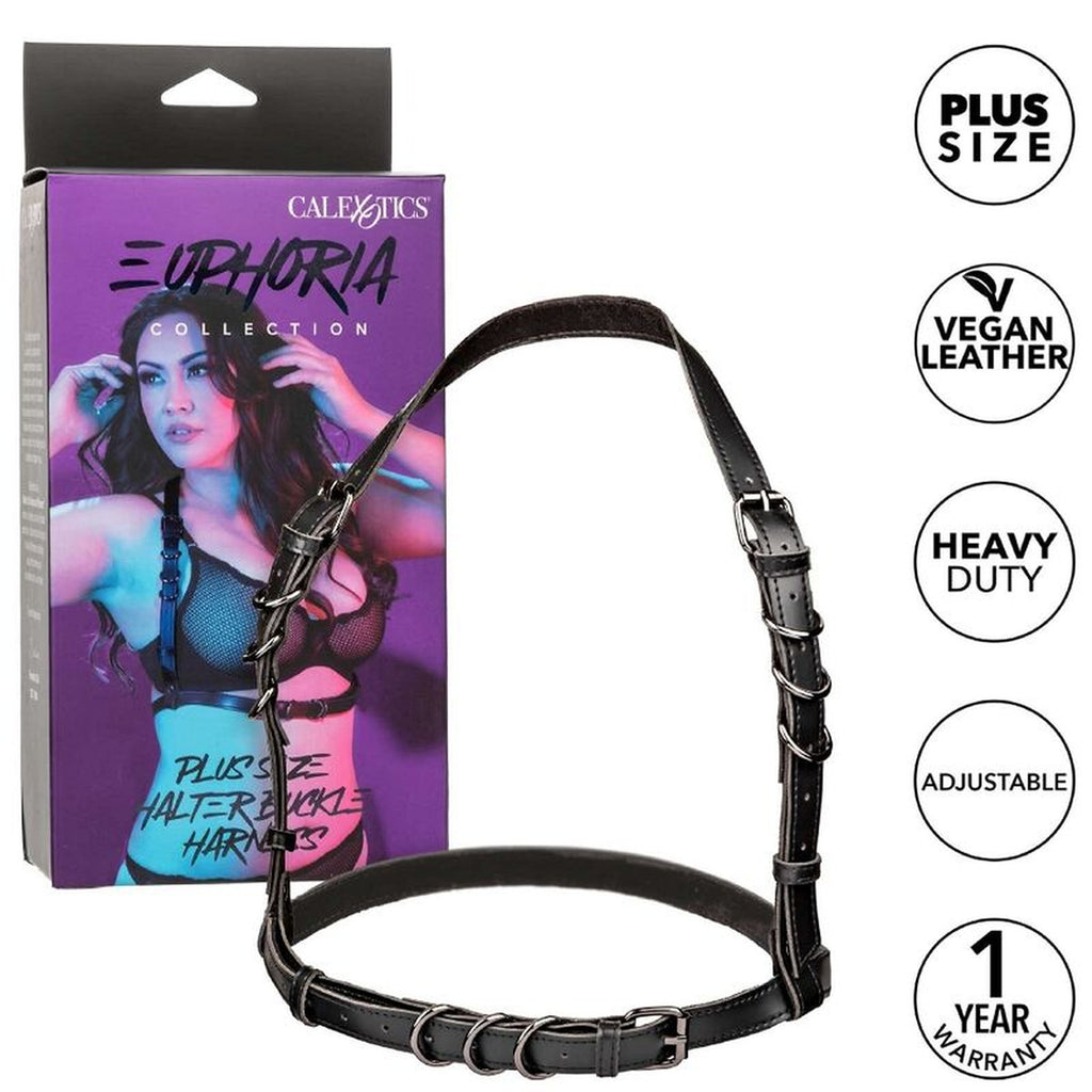 CALEXOTICS - EUPHORIA HARNAIS BOUCLE LICOL TAILLE PLUS NOIR CALEXOTICS