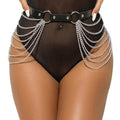 SUBBLIME - CHAÎNE CUIR CEINTURE NOIRE TAILLE UNIQUE SUBBLIME FETISH