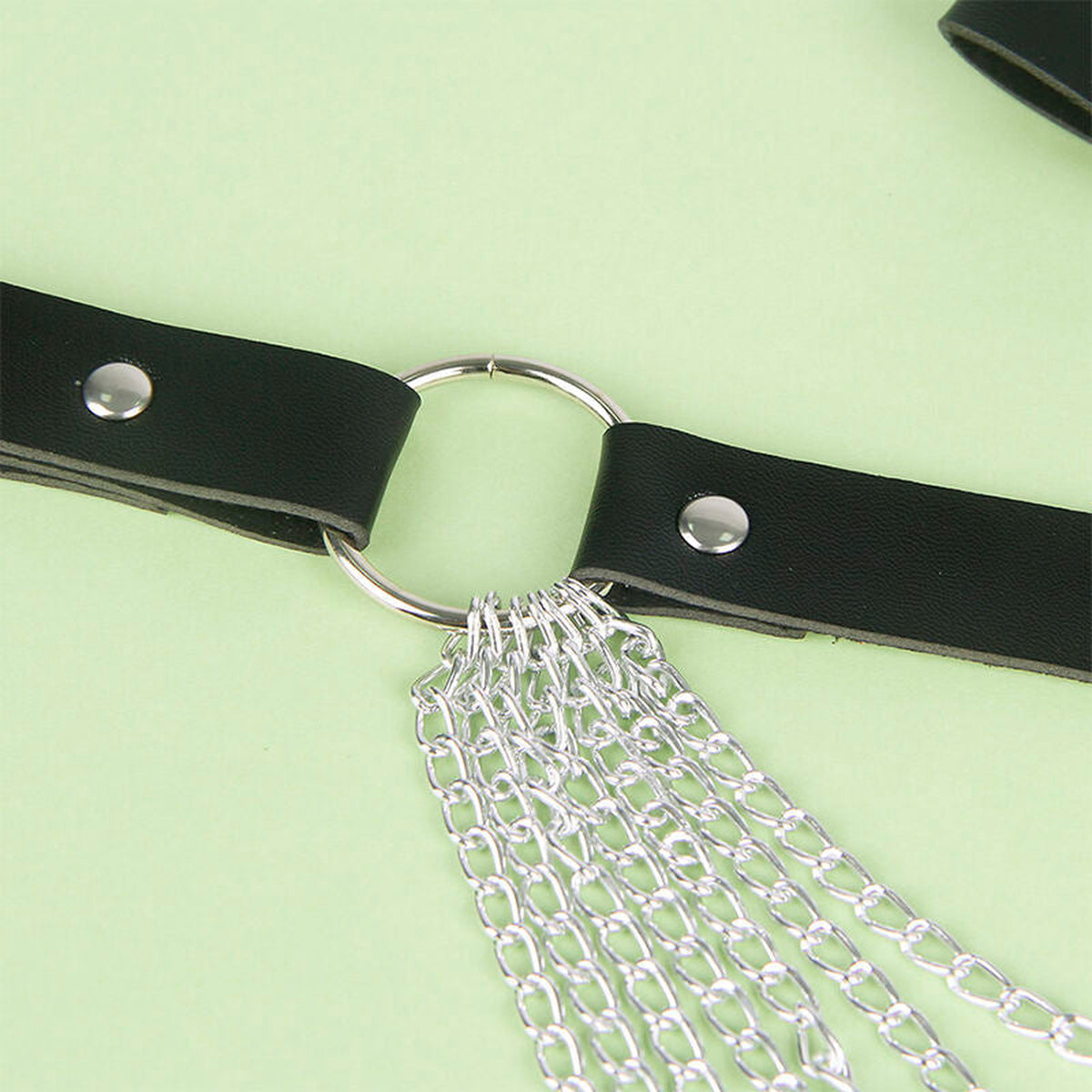 SUBBLIME - CHAÎNE CUIR CEINTURE NOIRE TAILLE UNIQUE SUBBLIME FETISH