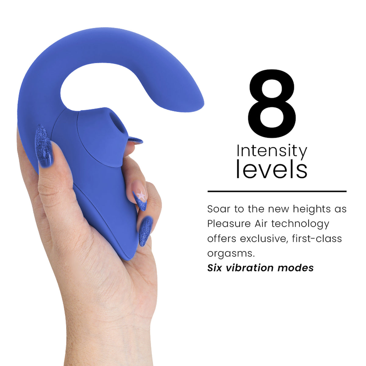 Womanizer Blend bleu vif - Rabbit Pleasure Air - photo produit 5