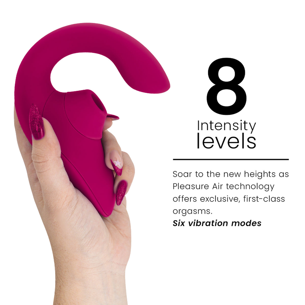 Womanizer Blend rose vif - Rabbit Pleasure Air - photo produit 5