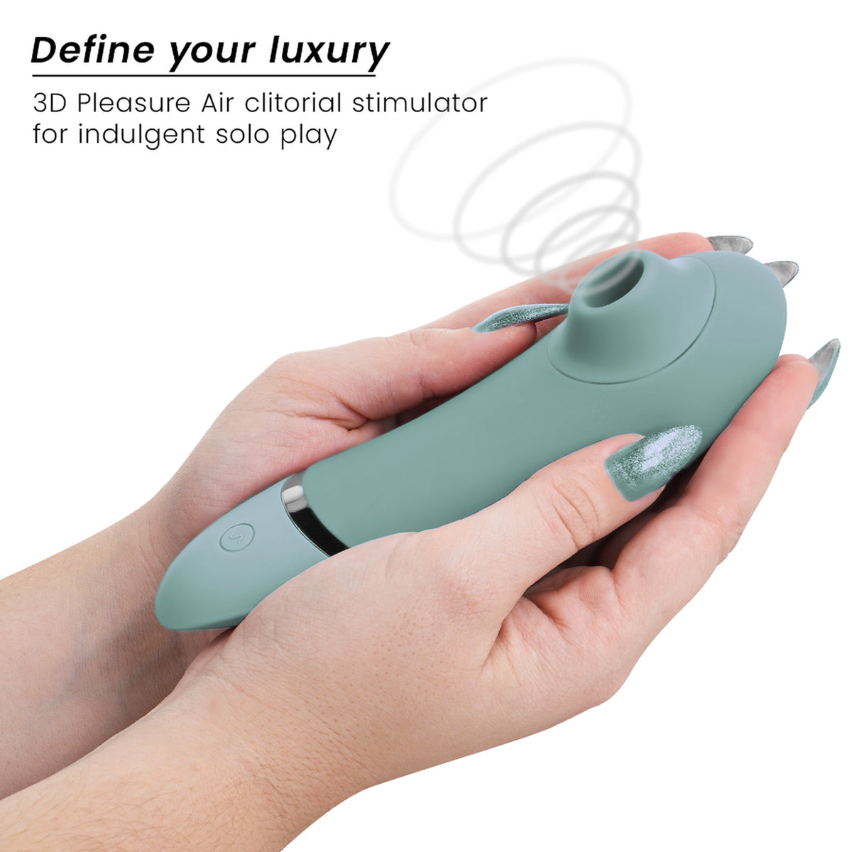 Womanizer Next vert sauge - Stimulateur clitoridien 3D Pleasure Air - photo produit 3