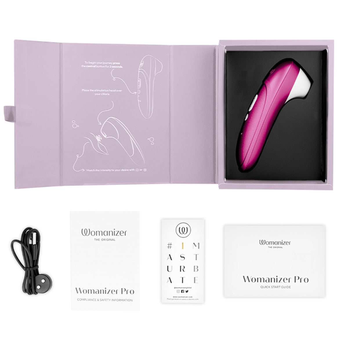 Womanizer Pro rose - Stimulateur clitoridien Pleasure Air - photo produit 6